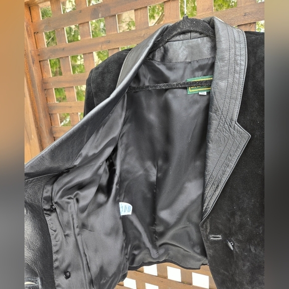 Vintage Leather & Suede Blazer - Picture 10 of 12